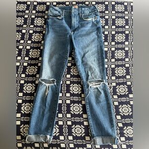 Mother The Looker Ankle Fray